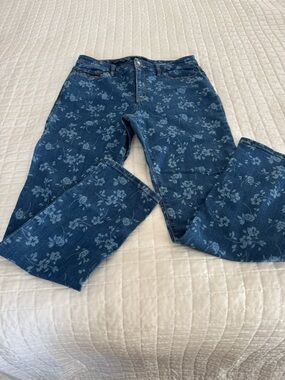 Charter Club Blue Floral Print Women’s Jeans
